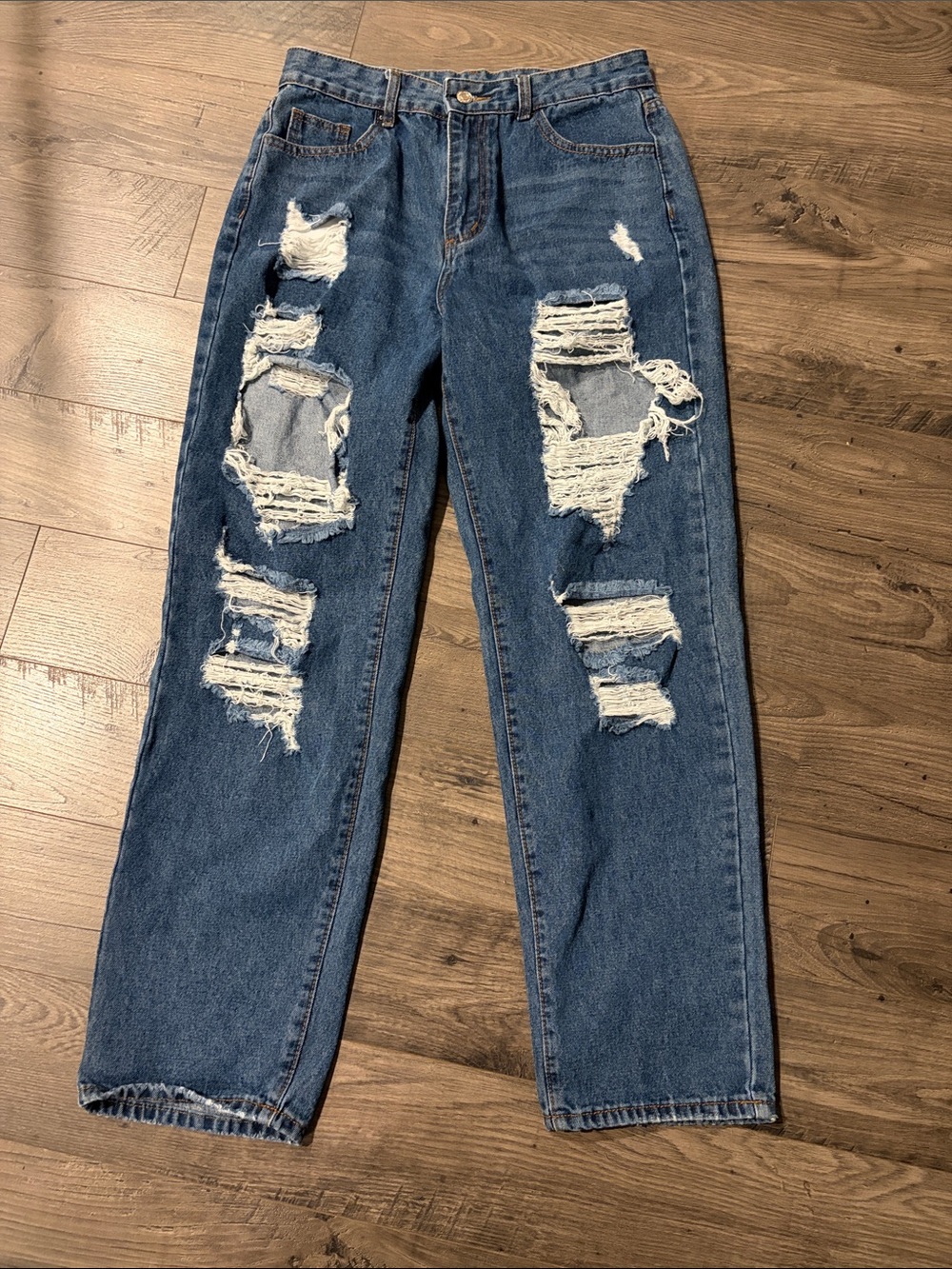 SHEIN distressed jeans
